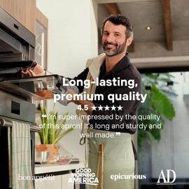 MEEMA Bistro Half Apron for Men & Women | Half Aprons for Women With Pockets | Delantales Para Meseros | Waitress Aprons | Server Apron with Pocket