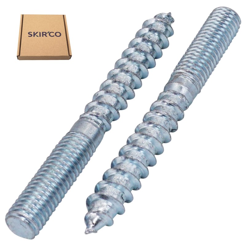 SKIR'CO (10 pcs) Hanger Bolts M8 x 70 mm, Double