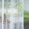 Ga-Geetopia Extra Long - EVA Clear Shower Curtain Liner, Pebble
