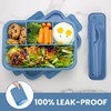 Bugucat Bento Lunch Box 1300ML - Leak-Proof with 4 Compartments,