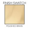 Design House 753269 Cambridge 2-Way Latch Passage Door Knob, Polished