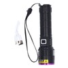 365nm UV Flashlight USB Rechargeable Portable Ultraviolet Torch Light Pet