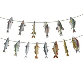 Fishing Birthday Decorations,Gone Fishing String Hanging Banner Fishing Banner for Birthday Engagement Camping Retired Barbecue Outdoor Game Party Decoration for Kids Men Fisherman