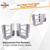 Niyako 13-04286L 13-04286R Pair Hinge Hood Upper Pivot Bracket Kit
