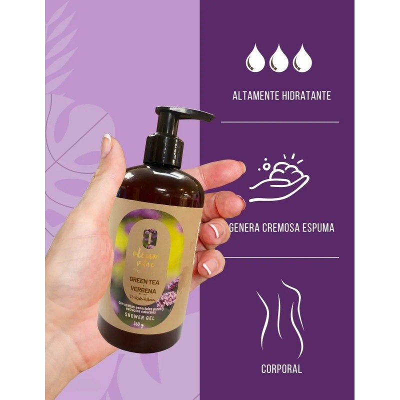 Gel De Ducha Con Aceite Esencial De Té Verde Verbena