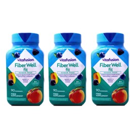 Fiber Well Fit Gummies, 3 Pack (90 Count)