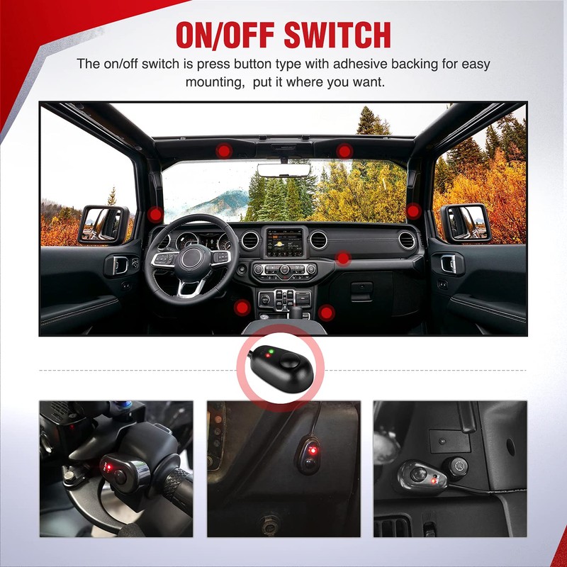 Nilight 10016W DT Wiring Harness Kit for LED Light Bars