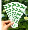 40 Green Ribbon Temporary Tattoos: Mental Health Awareness Tattoo