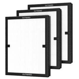 E-200 Filters Fit for Lunino Air Purifier Filter Replacement E-200, 3 Pack