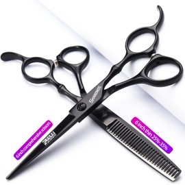 7-Inch Hairdressing Scissors, Hairdresser, Family Special Stainless Steel Hairdressing Scissors Set (7-Inch 2 Pieces-B)