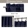 Gwine 24 Inch Long Tier Curtains for Small Window, Short
