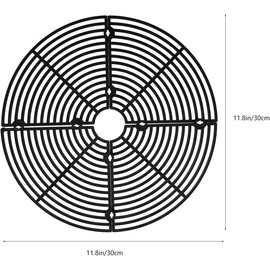 SEWACC Cubierta Protectora para Macetas y Rejilla para Macetas Jardín, Diámetro 30 Cm Negro Mediano, Plástico Resistente para Proteger Tierra y Plantas Pequeñas en Exteriores