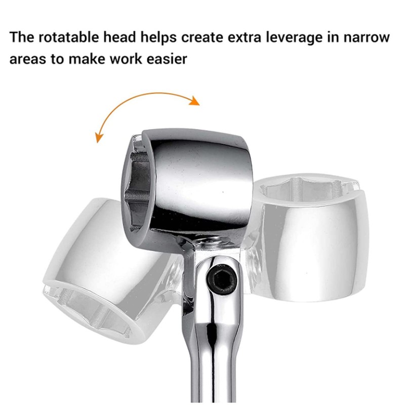 Flexible Chrome Tangsten Steel Oxygen Sensor Flex Head Wrench Contour