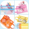 Fassave 6 Pack Mesh Zipper Pouch Bags, Double Layer Nylon