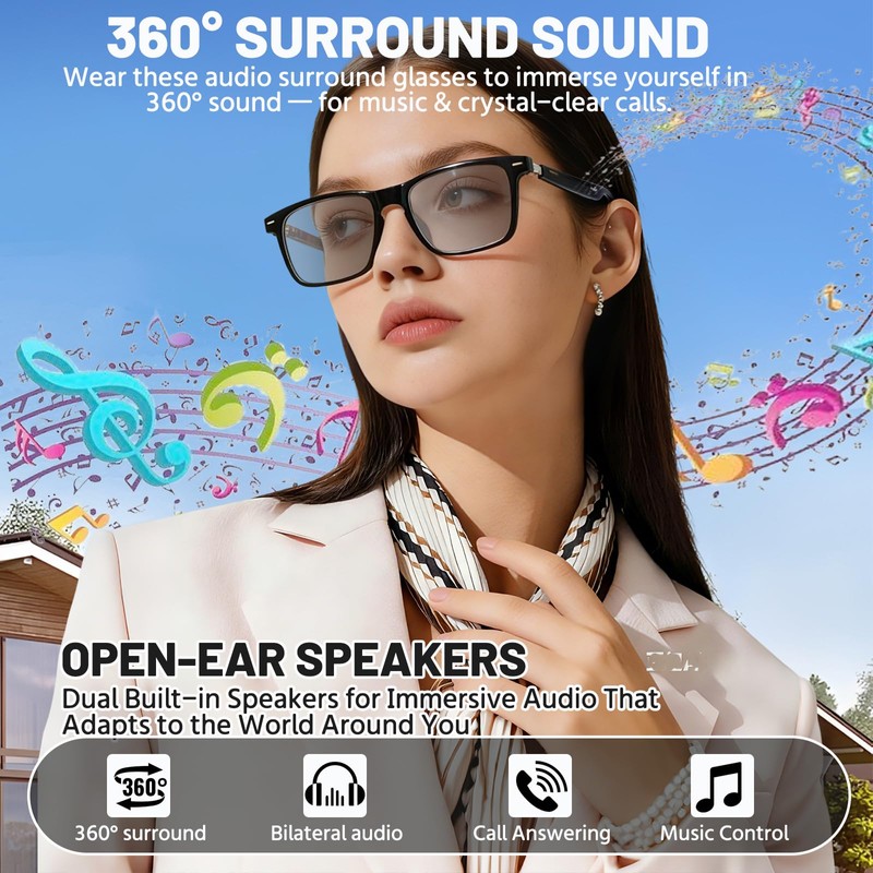 AI Smart Glasses for Men & Women – Powered by