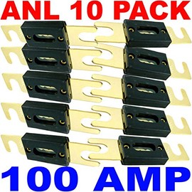 x Gold Plated Amp A Car Audio ANL Type Blade Fuse Pack
