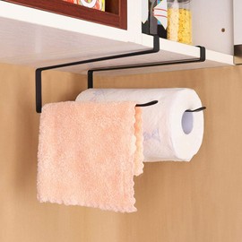 Haofy Porta Toallas de Papel, Estante de Papel en Rollo sin Clavos, Dispensador de Rollo de Toallas de Acero Montado en la Pared para Gabinete de Cocina, Baño, Inodoro, Despensa