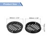 sourcing map Round Soffit Vents 2 inch, 4Pcs Black Plastic
