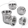 2 pieces 304 stainless steel angle 90°, 1/2 inch female