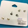 Claire's Three Pairs Claire's Rhinestone Stud Black Ball Disco Ball