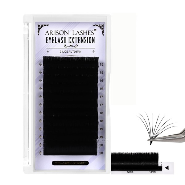 Easy Fan Lashes 0.03丨0.05丨0.07丨0.10 Thicknesses B丨J丨C丨CC丨D丨DD丨M丨L Curl Eyelash Extension Volume