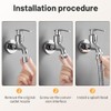 JJiaoLinin Faucet Extender with 360° Rotation, Kitchen Tap Extension, for