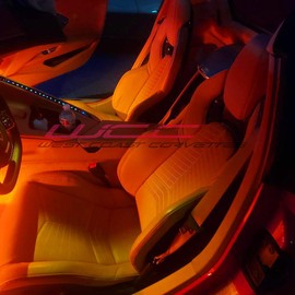 C8 Corvette Map Light Tinting Kit - Interior LED Lighting for 2020-2024 Corvettes (Orange)