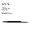 Idcrea 0.5mm Black Gel Pen Refills Fine Tip - Japanese