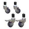 3" Casters for Stainless Steel Work Table | Wheels for
