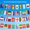 10M/33Ft Long Double Printing Bunting,32 Countries National Football Team Flags
