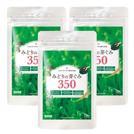 Green Buds 350 (3 Bag Set) Broccoli Sprout, High Formula, Sulforafane, Moringa, Spirulina, Lactic Acid Bacteria Supplement, Health, 360 Tablets, Made in Japan