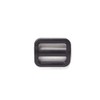 YKK LA20S Plastic Adjuster, Black, 0.8 inch (20 mm) Width, Belt Length Adjustment, Etc, Black