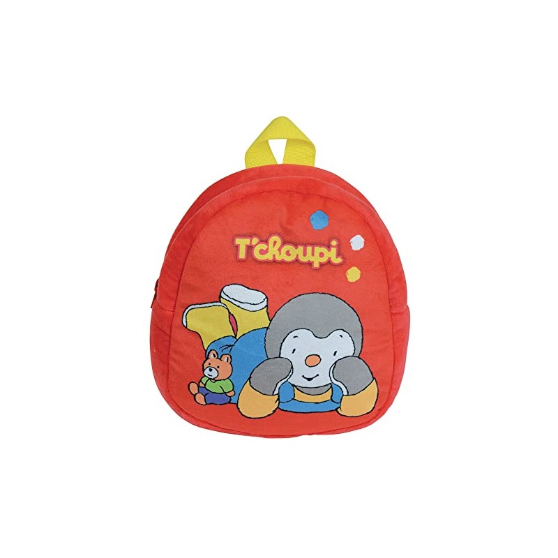 Jemini Unisex's 024207 T'Choupi Children's Backpack +/-23 cm, Multicolored, 28
