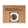 Creative Co-Op Mango Wood Mortar with Marble Ring Shaped Pestle,