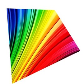 X Kites ColorMax® Rainbow Nylon Ultra High Definition Deluxe Diamond Kite, 25 Inches Tall