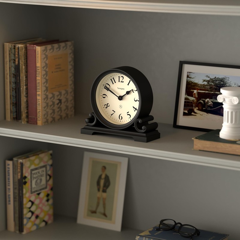 NEWGATE Clocks® Divisadero mantel clock | Traditional double scroll design