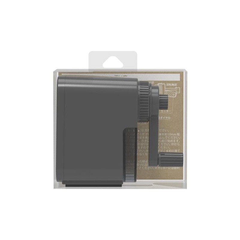 Nakabayashi DPS-H401BK Manual Pencil Sharpener, Mini, Black