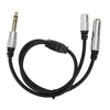 1 Split in 2 Sound Cable 1/4 Inch TRS Stereo