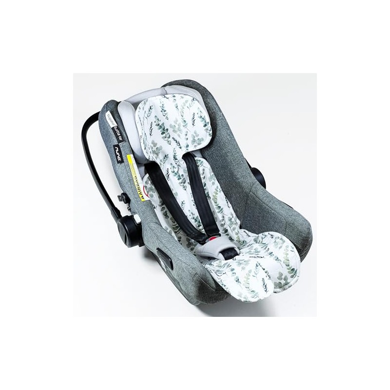 Atmungsaktive Sitzauflage für Babyschale Kinderautositz Kinderwagen Antischwitz, universal Gruppe 0+