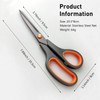 Jaasuee All-Purpose Scissors Bulk 2-Pack - Ultra Sharp 2.5mm Thick