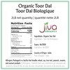 Jiva Organic Toor Dal Kori, Unoily, Madhi 2 Pound Bag