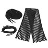 String Lacrosse Mesh Kit,Durable Nylon Lacrosse Mesh Piece Woven Stringing