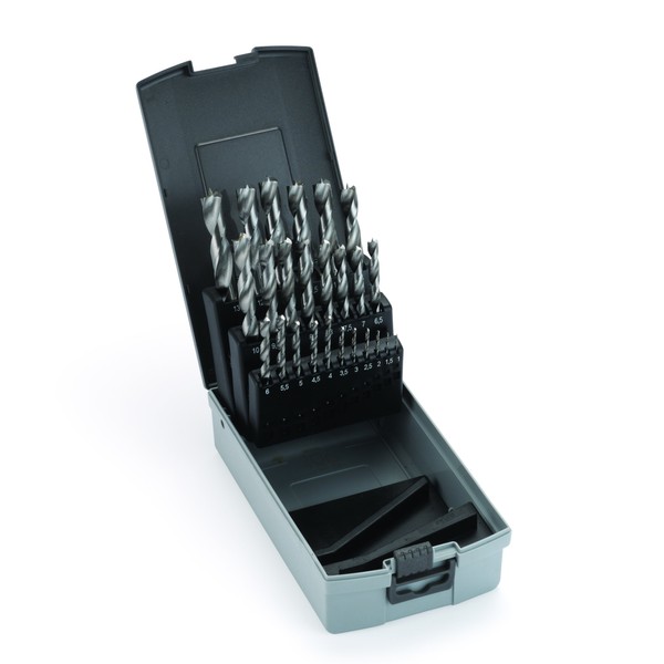WoodRiver 25 Piece Metric Brad Point Drill Bit Index Set