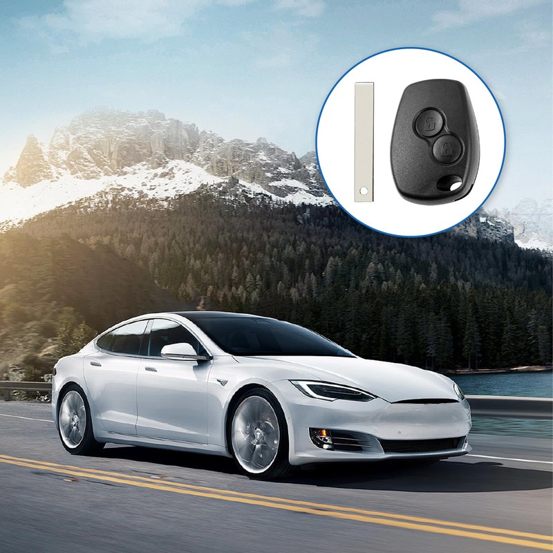 2-Button Remote Control Shell Compatible with Renault Dacia Duster Twingo