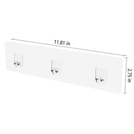 ODesign Transparent Adhesive for Shower Caddy Basket and Bathroom Shelf [2 Pack]