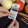 UPTTHOW Knitting Needle Gauge Spinning Control Card Multifunctional Combo Ruler