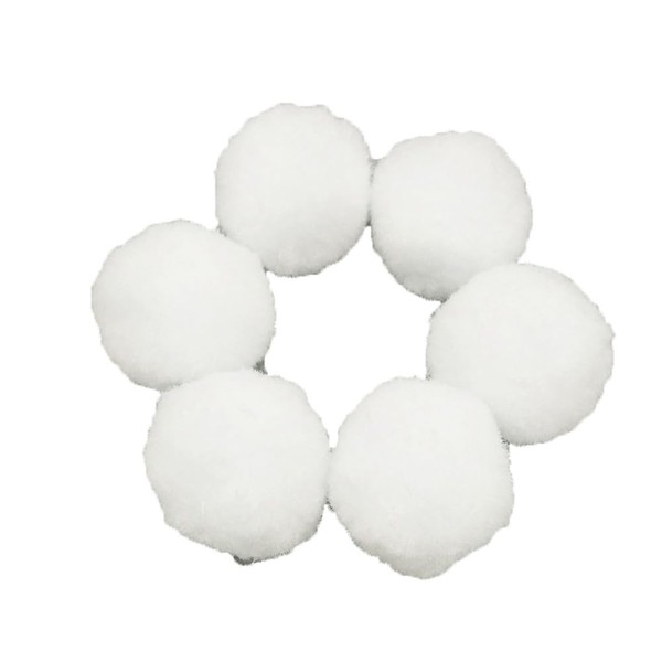 Rockreyoa 5 cm Large Pompoms Fluffy Plush Balls Fabric Balls