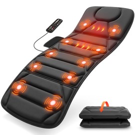 CooCoCo Full Body Massage Mat with Heat, 10 Motors Vibration Massage