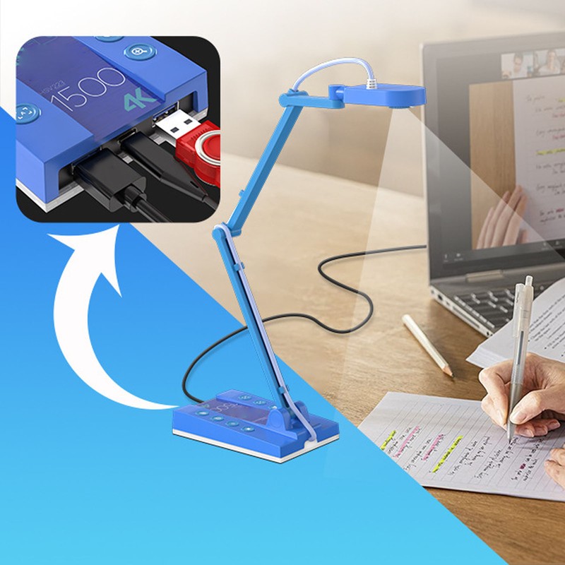 4K USB Document Camera Professional 15MP High Definition USB 2.0