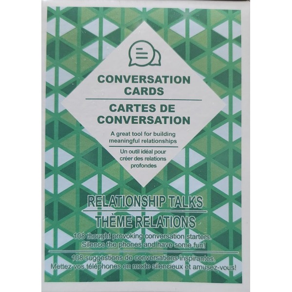 Relationship Talks Theme Relations Conversation Cards, 108 Thought-Provoking Starters, A